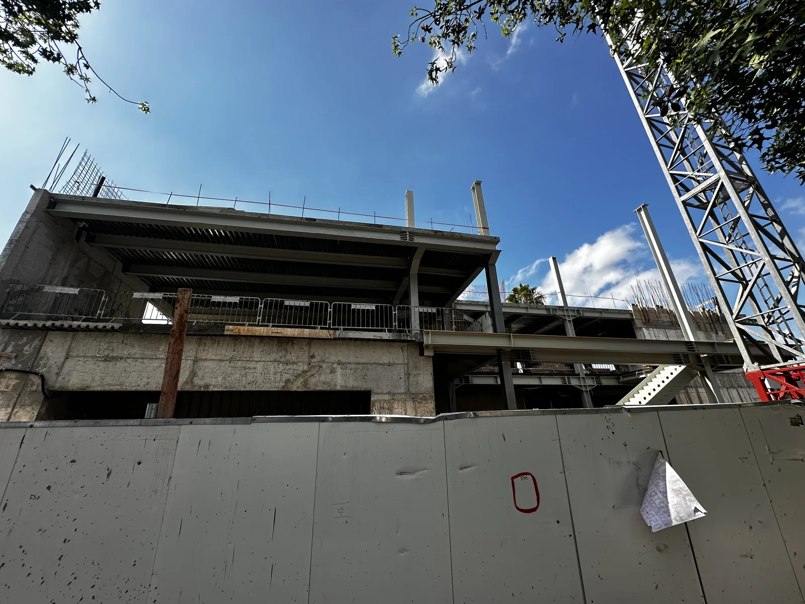 Building structure during construction — Center of Excellence